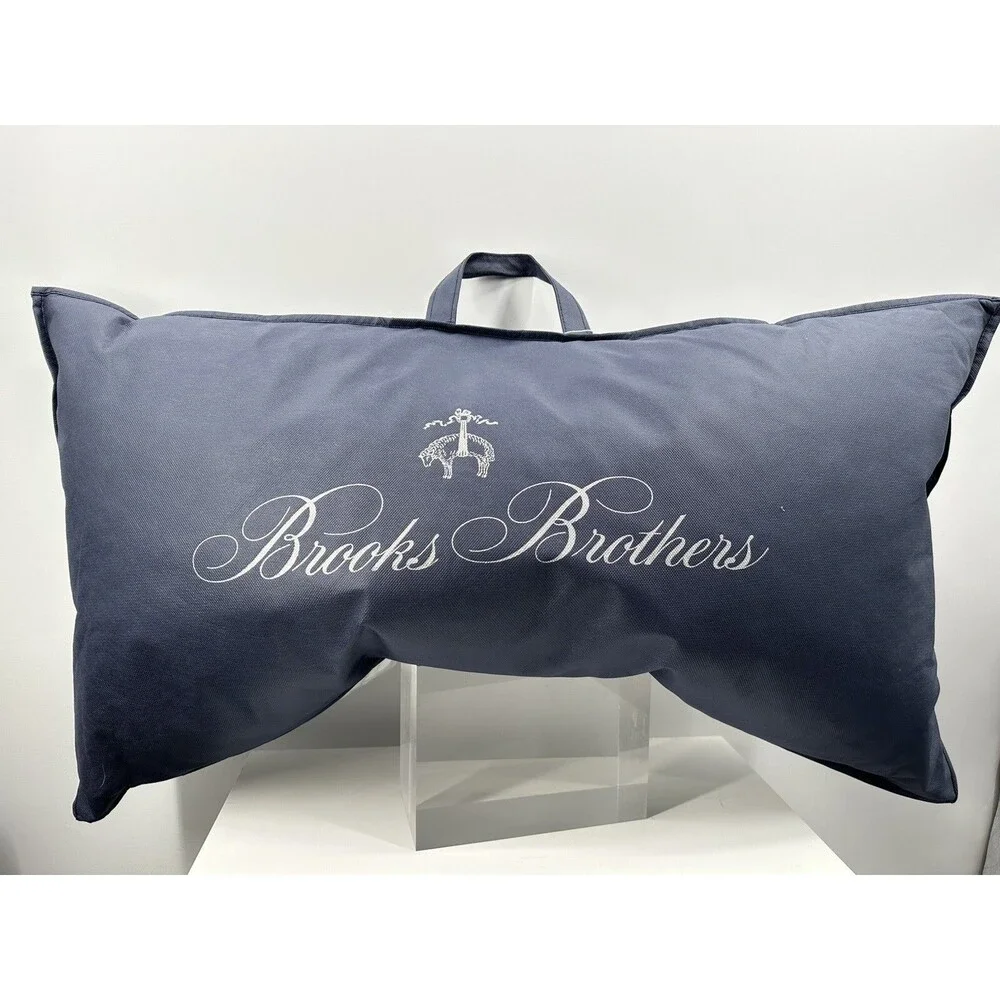 Brooks Brothers Down & Feathers King Size Bed Pillow 20”x36”